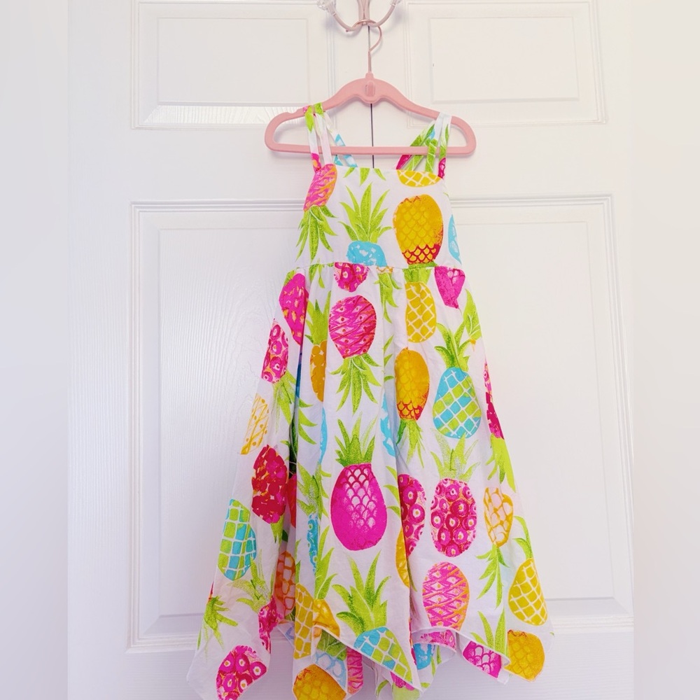 C&C California | Colorful Pineapple Print Kids Dress 🍍